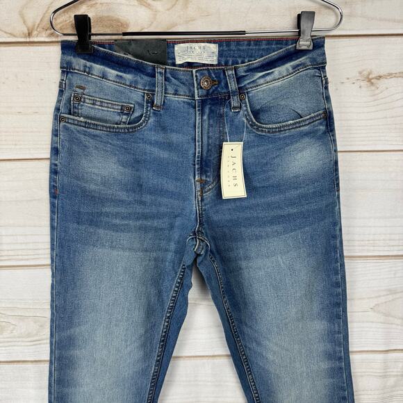 Jachs New York Light Wash Mid Rise Straight Leg Jeans Size 29x34 - Picture 2 of 8